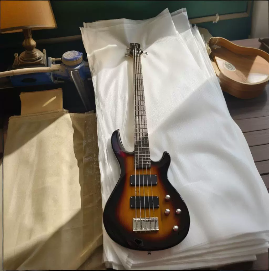 厂家供应五弦电贝斯批发G-B3-4用于演出电贝斯实木双双拾音器Bass