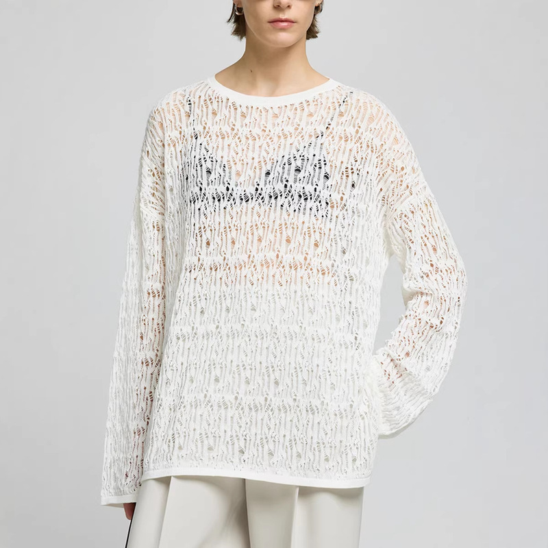 Indian Premium Fine Cotton, Ethereal and Breathable Ultra-Lightweight Woven Hollow-Out Loose Knit Mermaid Cover-Up Indian Premium Fine Cotton, Ethereal and Breathable Ultra-Lightweight Woven Hollow-Out Loose Knit Mermaid Cover-Up