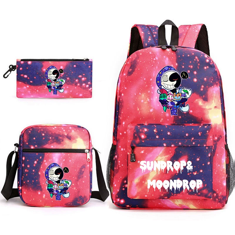 Новая игра серия FNAF Sundrop & Moondrop пенал-сумка, сумка на плечо, рюкзак, набор из трех штук, 20