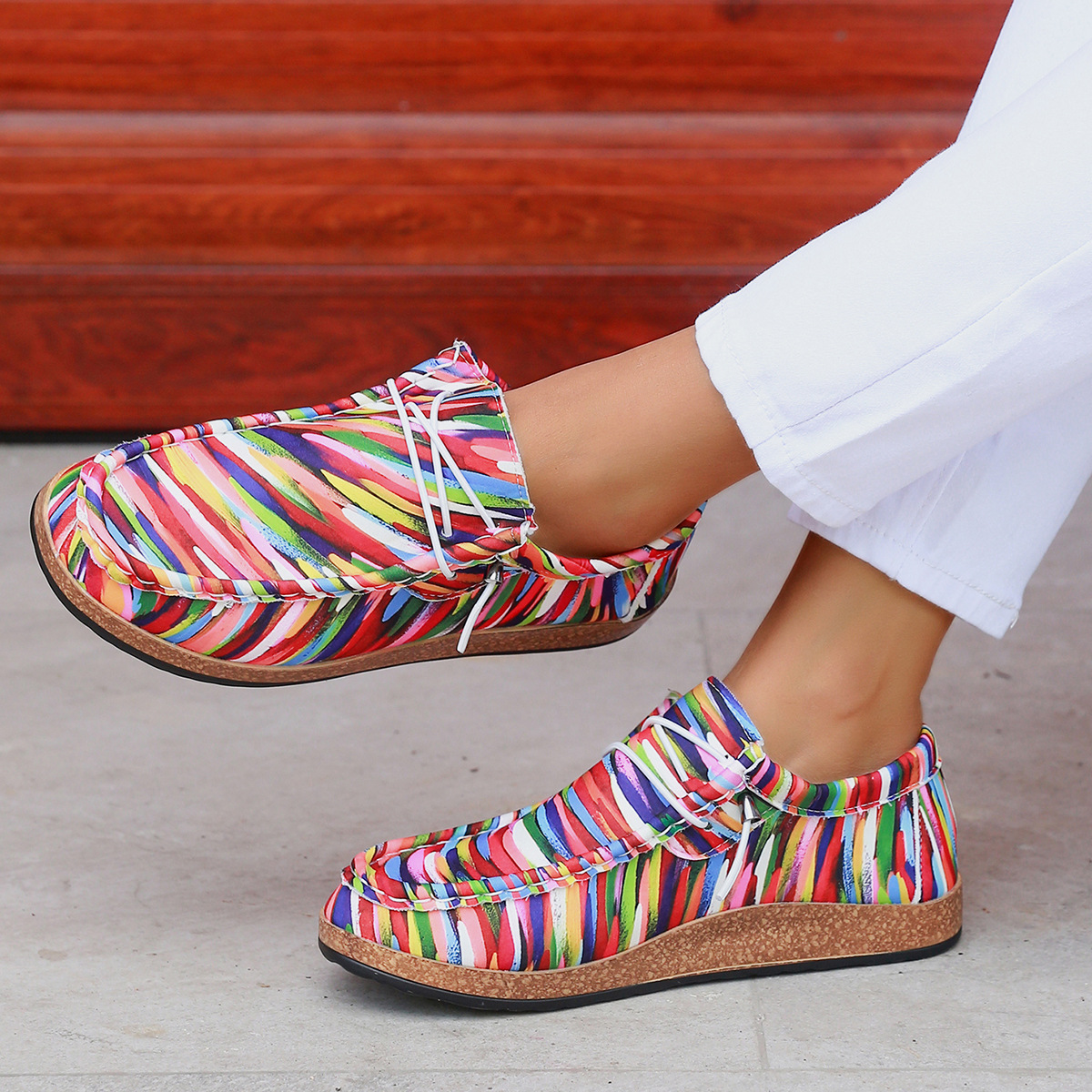 2024 new plus size board independent day color single one foot lazy shoes, canvas shoes_voghion.com