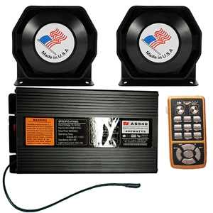 400W car-mounted wireless siren alarm speaker, high-frequency speaker for vehicles, AS940M+ octagonal horn