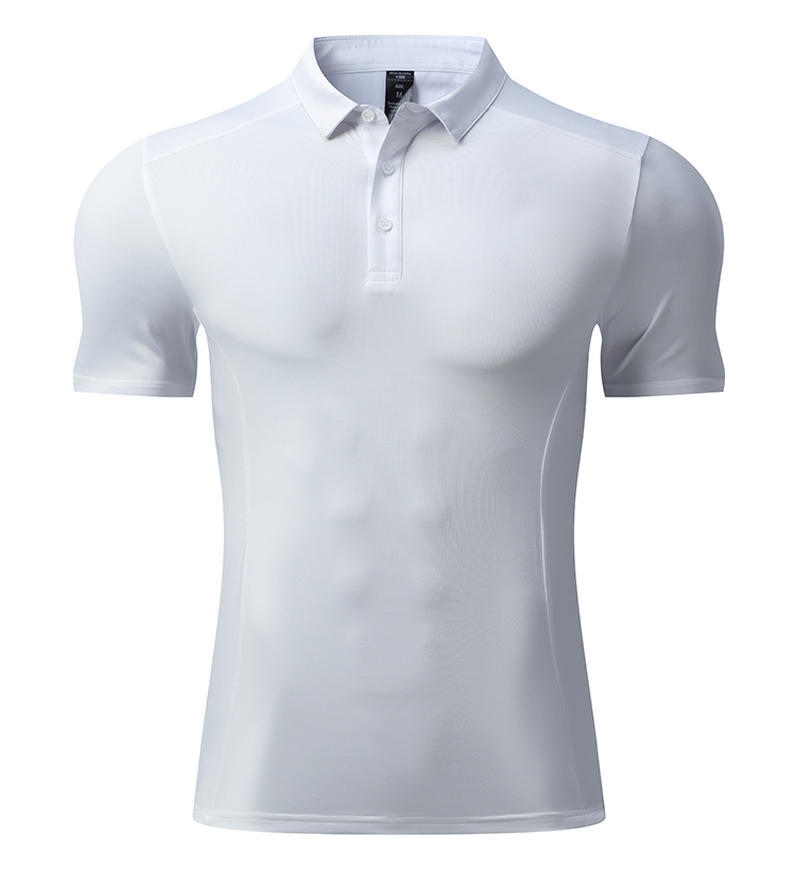 Camiseta de solapa de ropa de polo de hombro de alta gama para hombres