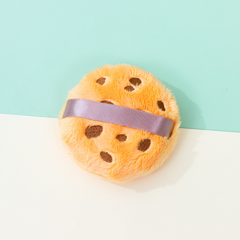 Pequeño oso buen polvo de vello largo no comer polvo para aumentar el grosor blush polvo de maquillaje fijo esponja de maquillaje personalizada mayorista