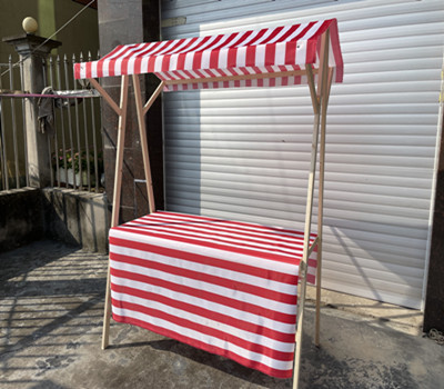 夜市屋台棚 マーケットブース 木製イベントシェルフ 屋外クリエイティブスナックカートディスプレイスタンド|undefined