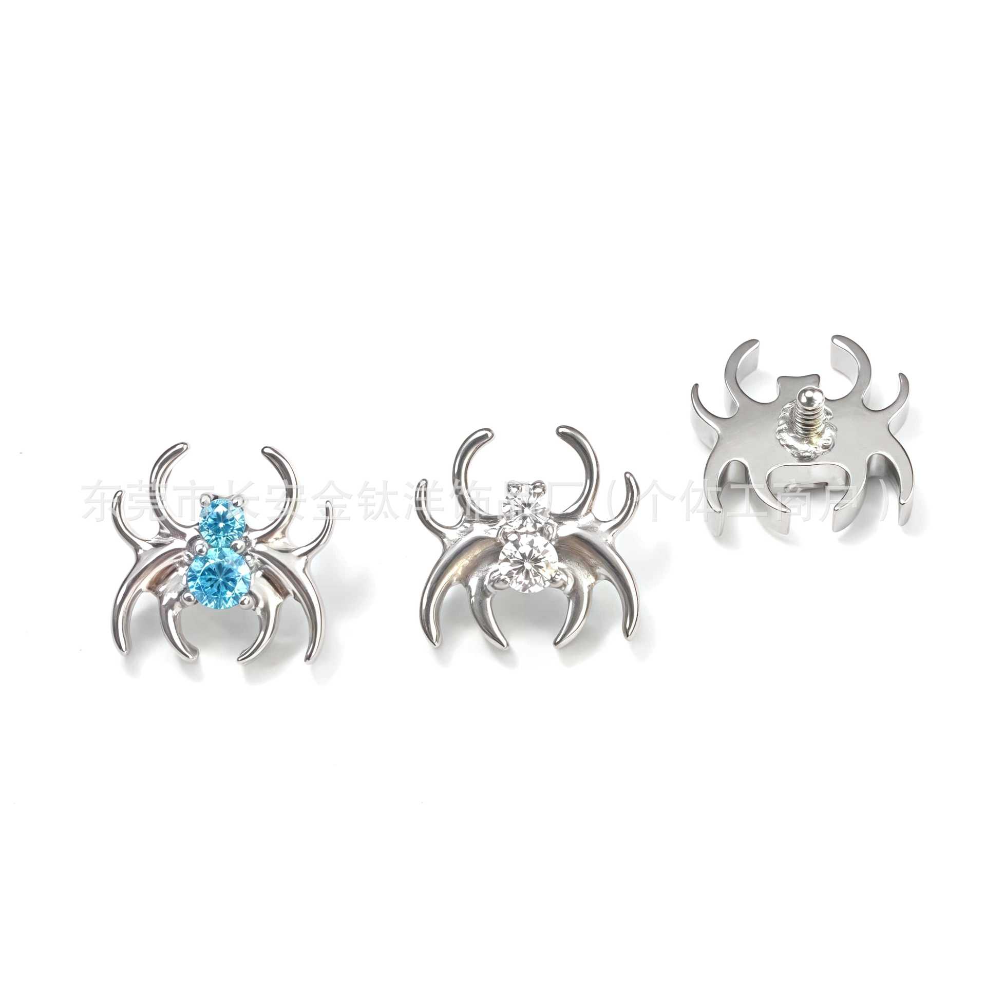 Labret piercing jewelry detail image