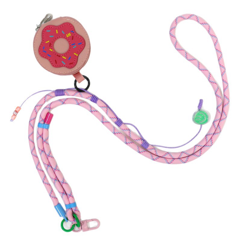 8MM botón de puerta de color ajustable de teléfono móvil cuerdas trenzadas de nylon robusto y duradero accesorios de bolsas de flores sensación de alto nivel