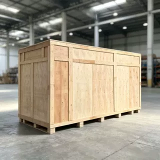 出口大型木箱上门打包胶合木箱风电设备大型重物包装海运物流周转