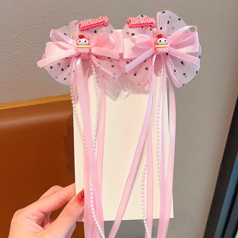 Niños Yue Gui perros Kolomei correa clip para el cabello niñas dibujos animados arco clip para el cabello niñas bordilla bola clip para la cabeza