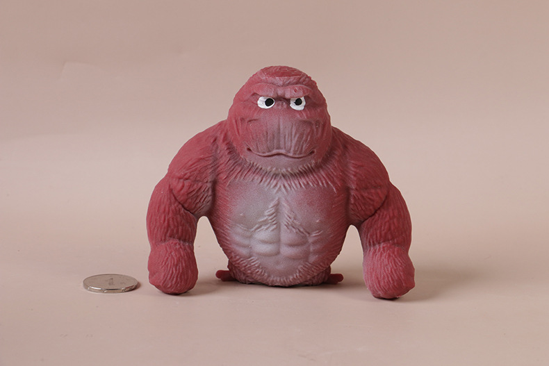 60g Weight Fidget Toys, squishy toy Toys Type TPR Material Orangutan Pattern Cartoon Style, Basic Style Total Huang Decompression Gorilla Toy Big Mouth Donkey Decompression Squeezing Toy Sand Carving Vent Artifact Bobo Chicken Internet-Famous Toys 16