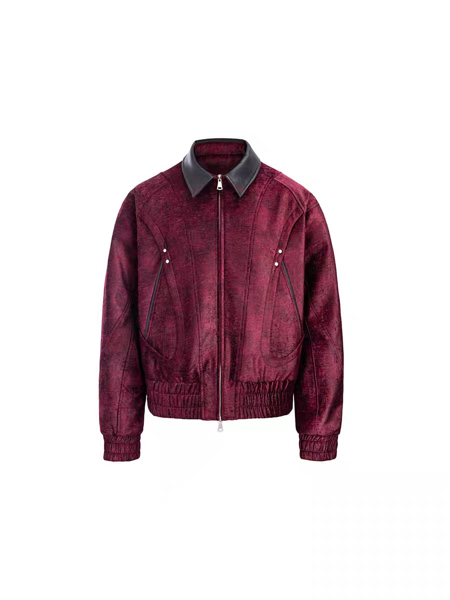 Trendy Suede Patchwork Lapel Jacket For Men And Women Couples_voghion.com