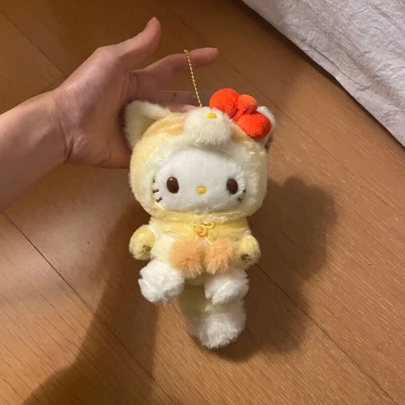 薄荷曼波中古可爱公仔挂件侧坐凯蒂猫钥匙扣包挂饰毛绒|undefined