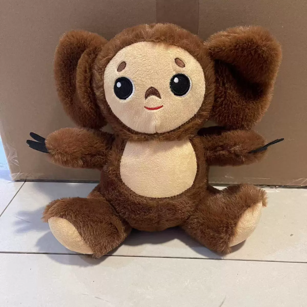 俄罗斯电影爆款Cheburashka Monkey Plush大耳猴毛绒玩具查布猴子