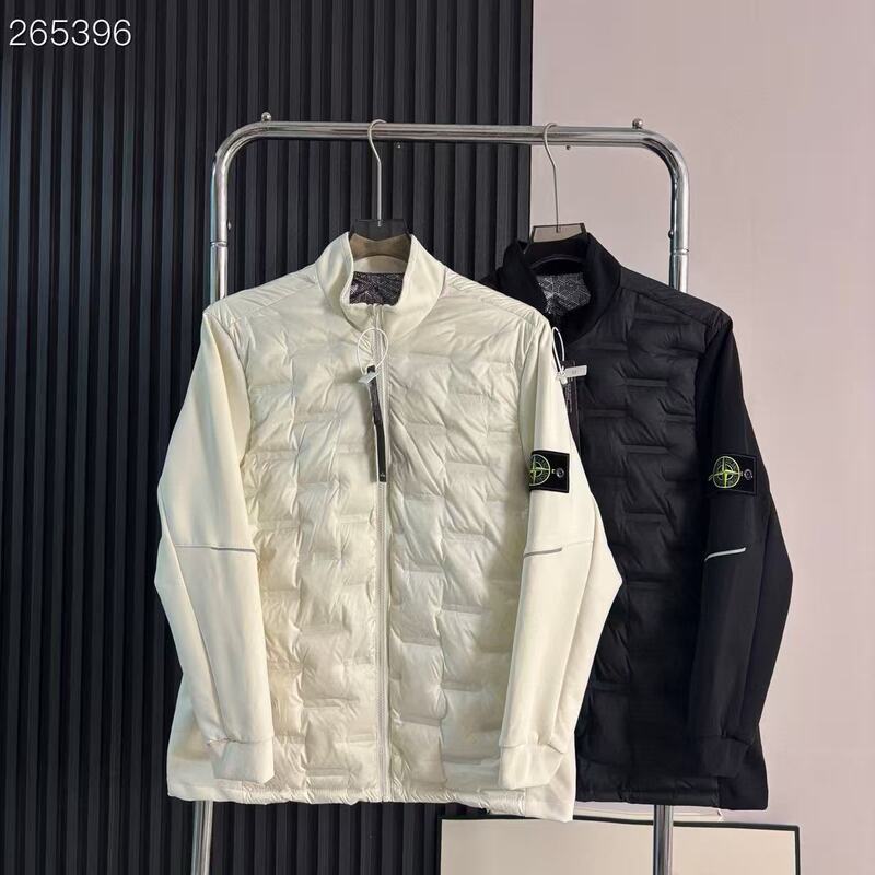 Cross-Border Stoe Island Outdoor Windproof Lightweight down Jacket, National Standard 80 White Duck down Coat, Trendy