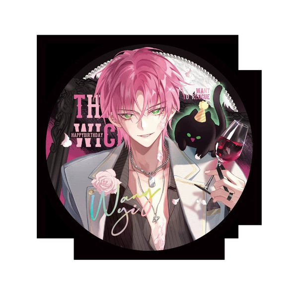 Bilibili Comics "The Evil One Wants to Rescue" Different-Colored Shadow Series · Reflective Tinplate Badge