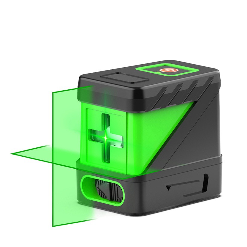 Luz de nivel láser línea fina línea automática Mini portátil 2 Línea proyector de nivel de luz verde