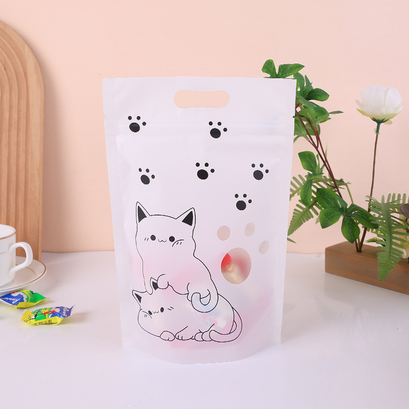スポットプラスチック真空スナック複合袋食品グレードの包装袋ビスケットスノーフレーク透明自立ジップロック袋|undefined