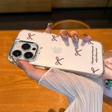 高级ins英文蝴蝶适用三星s25金属框手机壳s24透明a22a55a72小众软