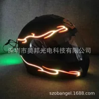 Светящийся шлем с подсветкой Douyin Kuaishou, стильный мотоциклетный шлем для ночной езды с подсветкой