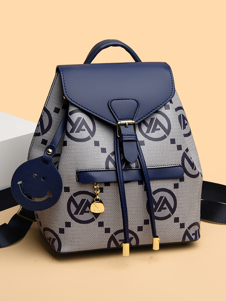 Mochila de mujer 2025 nueva moda versátil mochila de cuero suave de gran capacidad mochila de viaje casual mochila de alto valor