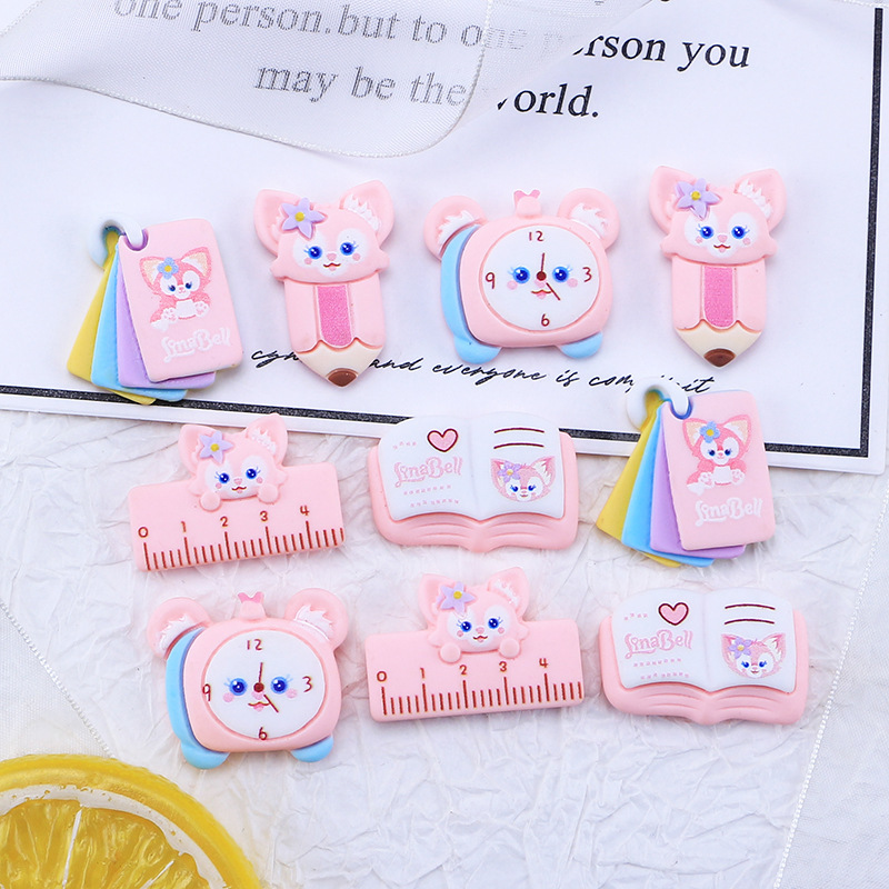 Dibujos animados beibei papelería serie resina accesorios DIY crema pegamento teléfono caso hecho en casa headwear horquilla material al por mayor