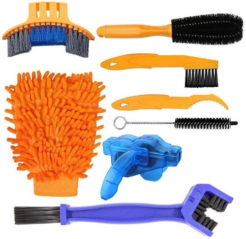 Bike chain washer, mountain bike chain cleaning brush tool, bicycle maintenance tool, convenient cleaning set