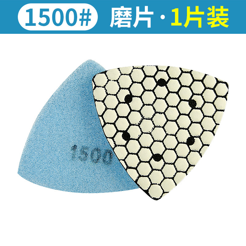 Tabletas triangulares de molienda en seco Piletas de pulido en seco de piedra de mármol Piedra de cuarzo Pulido de granito Pulido de molienda universal