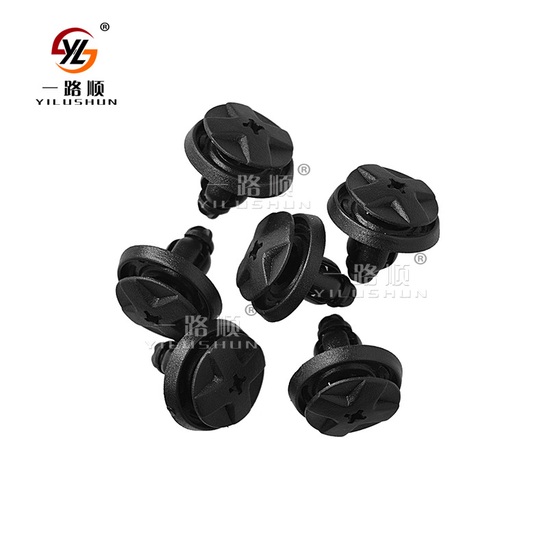 Xinyida suministro al por mayor accesorios del coche piercing nail push hebilla de expansión nylon hebilla clip B67