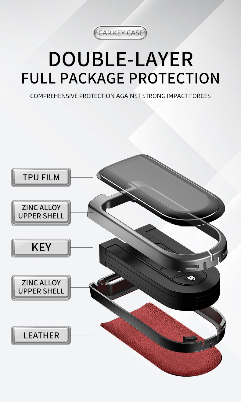 Suitable for North Deer Car Key Cover Perodua Toyota Remote Control Car Key Case Protective Cover for Men and Women