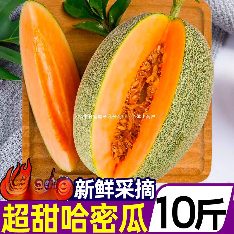 Xizhou Honey Kilogram Xinjiang Fresh Seasonal Fruit Hami Melon Netted Melon Sweet Melon 10 Authentic Turpan Melon Honey Melon