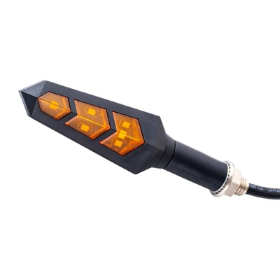 for Electric Motorcycle Modification – Dönmə işıqları - 48-60v-yellow-lampshade-yellow-light-flowing-water-pair