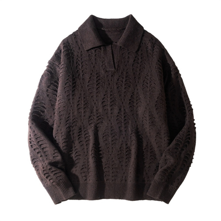 Winter Cable Knit Sweater For Men - Preppy & Cozy Crewneck Pullover With Ribbed Hem Fashion Trends_voghion.com