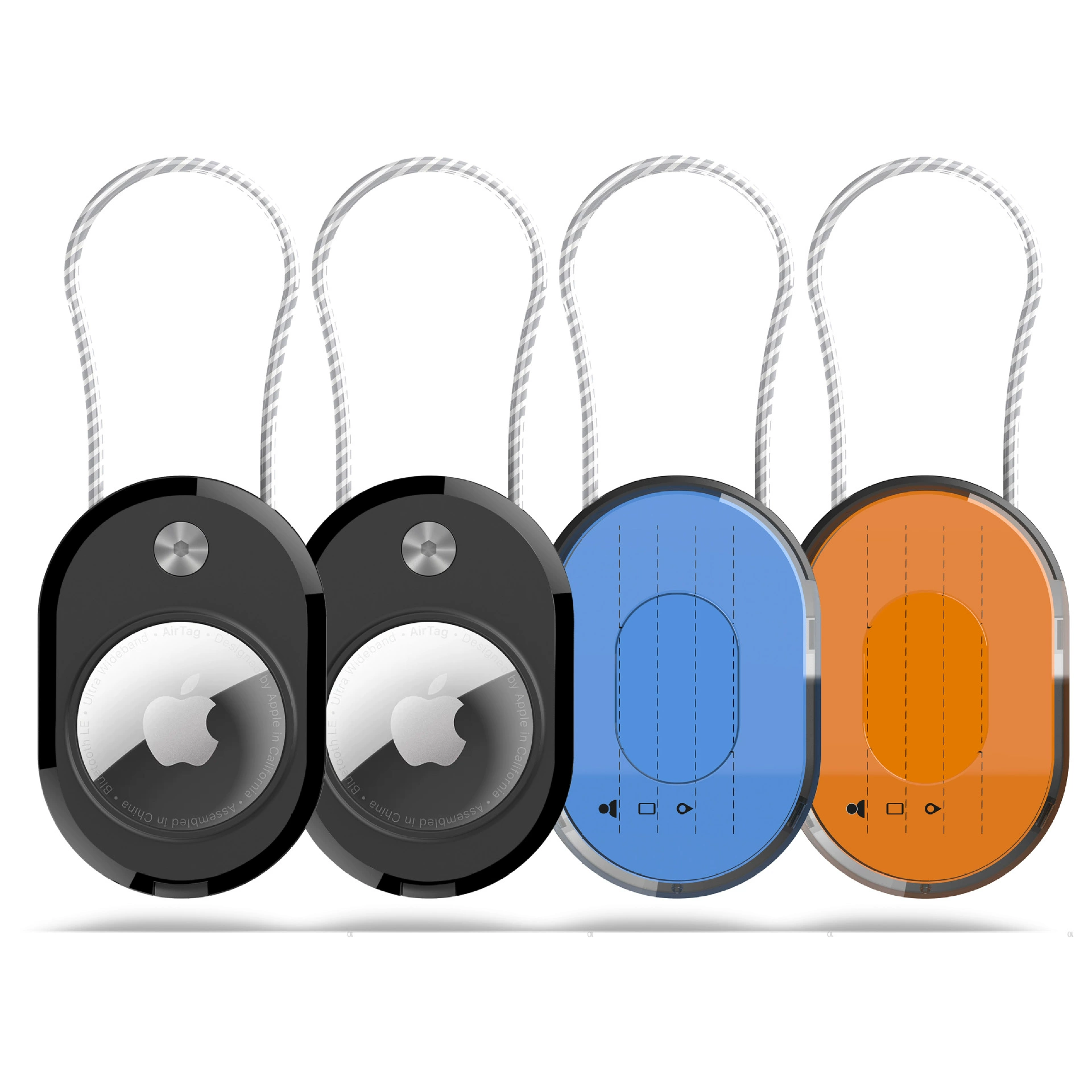 Подходит для Apple Airtag, защитный чехол для устройства с защитой от потери, водонепроницаемая этикетка, веревка, защитный чехол для Airtag