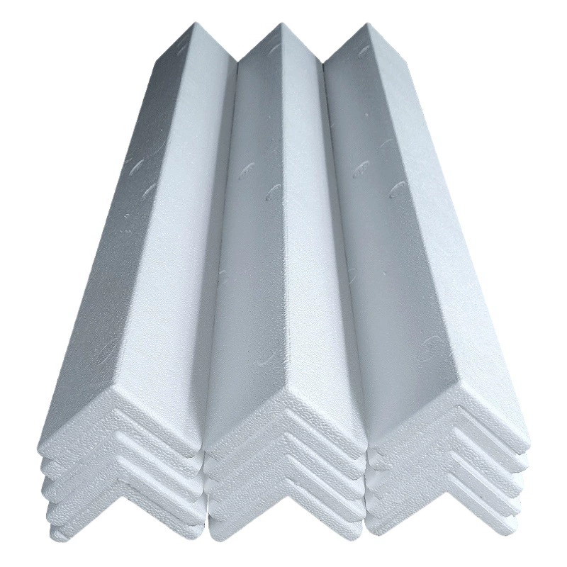 Полоса для защиты кромок из пенопласта EPS белая пена для защиты от столкновений Упаковка из пенополистирола L-образная Защитная угловая упаковка наполнитель