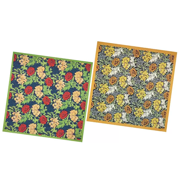 Cotton new two-color chrysanthemum digital printing square scarf flower decoration dress up scarf face towel