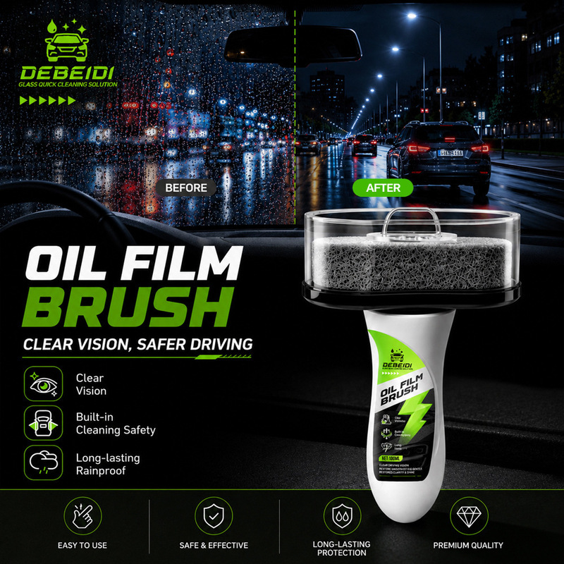 Car Glass Cleaning Kit, Handle Oil Film Brush, Oil Film Removal Coating Agent, Cross-Border Hot-Selling Foreign Trade Supply Car Glass Cleaning Kit, Handle Oil Film Brush, Oil Film Removal Coating Agent, Cross-Border Hot-Selling Foreign Trade Supply