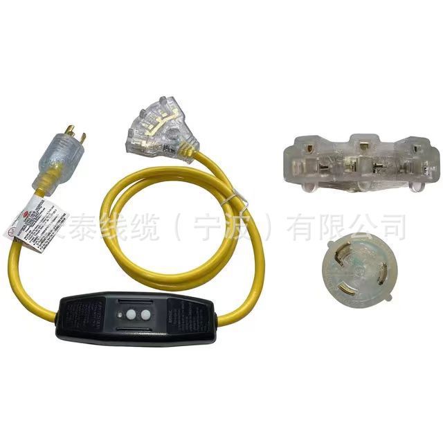 Ventas directas de cabeza de trapeador transparente estándar estadounidense con protector de fugas de cable de motor estándar estadounidense enchufado directo en Tiantai