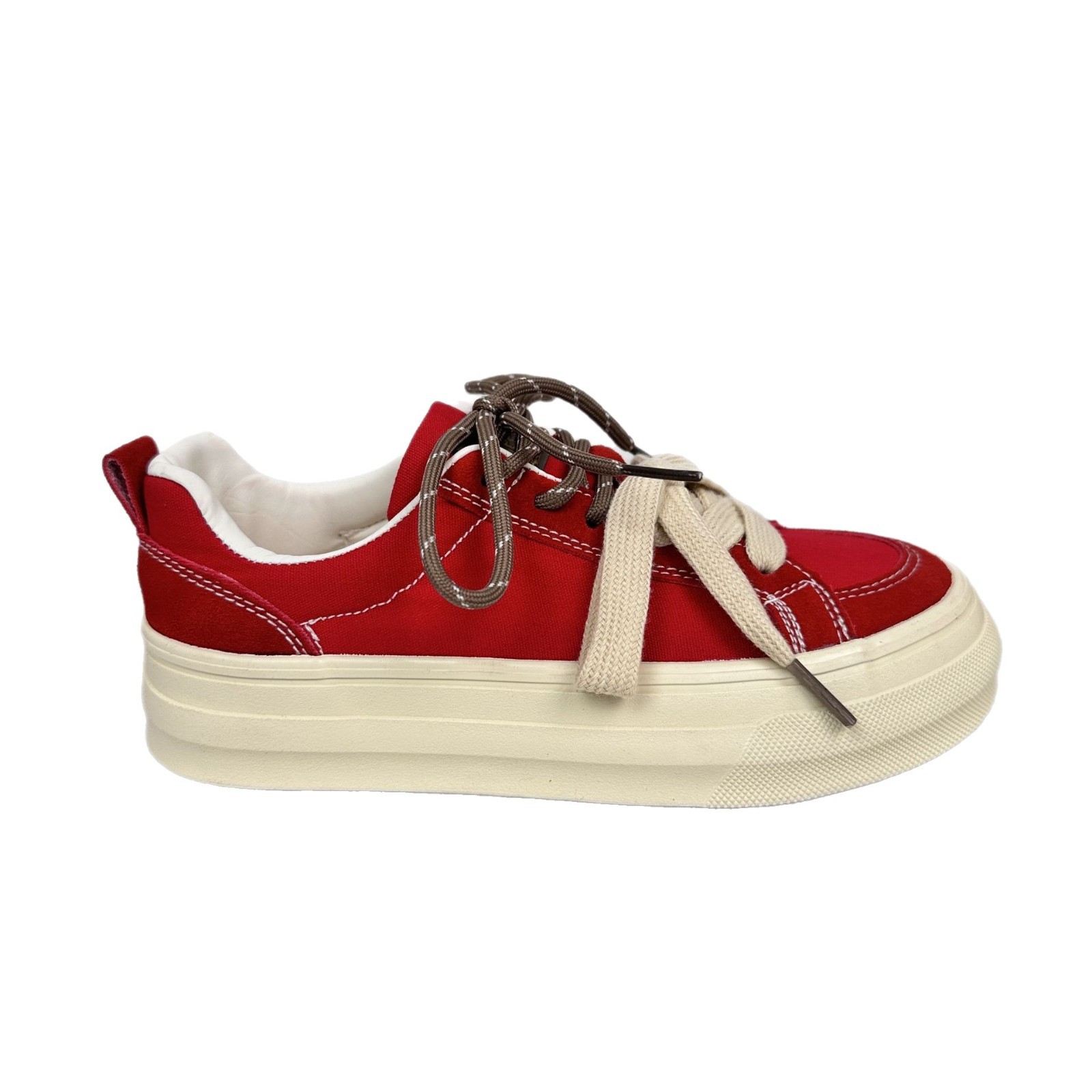 Yuanbo Xiaozhong zapatillas de deporte zapatos de lona para mujer nuevos zapatos blancos de suela gruesa zapatos casuales zapatos de mujer de verano zapatos de pan image 6