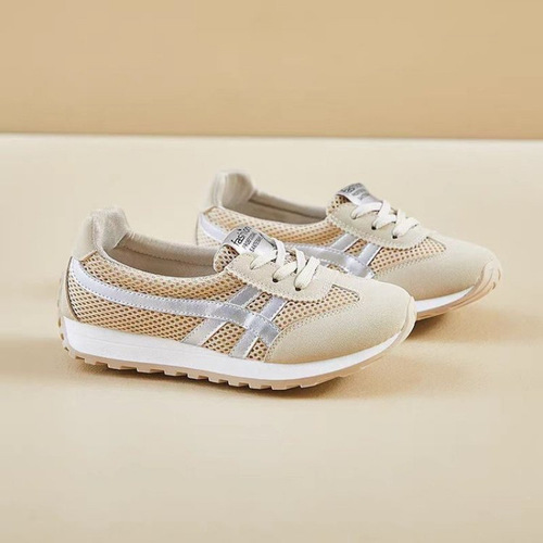 Breathable Women's 2025 New Spring Summer Korean Style Sports Casual Running Shoes Travel Shoes Breathable Height Increasing