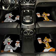 汽车脚垫卡通丝圈脚垫可裁剪单片汽车脚垫易清洗网红车用丝圈脚垫
