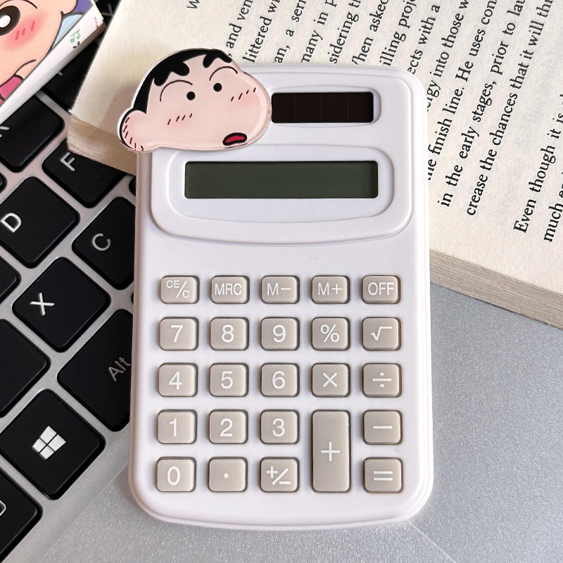 Calculadora de dibujos animados lindo creativo estudiante cultura de oficina producto de alto valor mini computadora portátil al por mayor