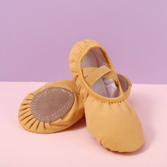Children's Canvas Soft Sole Dancing Shoes Gymnastics Practice Yoga Cat's Claw Dancing Shoes Children's Ballet Shoes Latin Children's Shoes