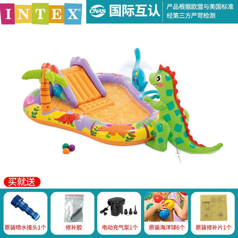 Desert dinosaur fountain + electric pump + repair kit