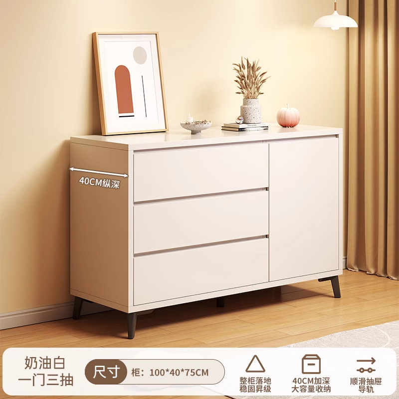 Italiano de lujo ligero dormitorio armario de almacenamiento doméstico sala de estar contra la pared armario de almacenamiento en el cajón de la casa cinco armarios