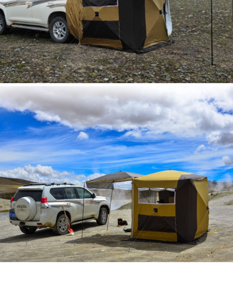 Outdoor Car Rear Tent Car Suv Extended Canopy Rear Car Rear Tent Sunshade and Sun Protection Portable Multi-Functional Car Tent