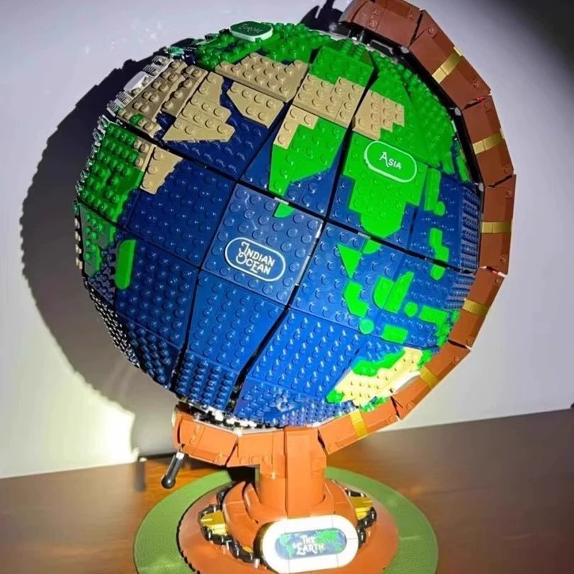 Глобус LEGO 21332 серии IDEAS, совместимо с跨-border торговлей, креативная сборка декоративная