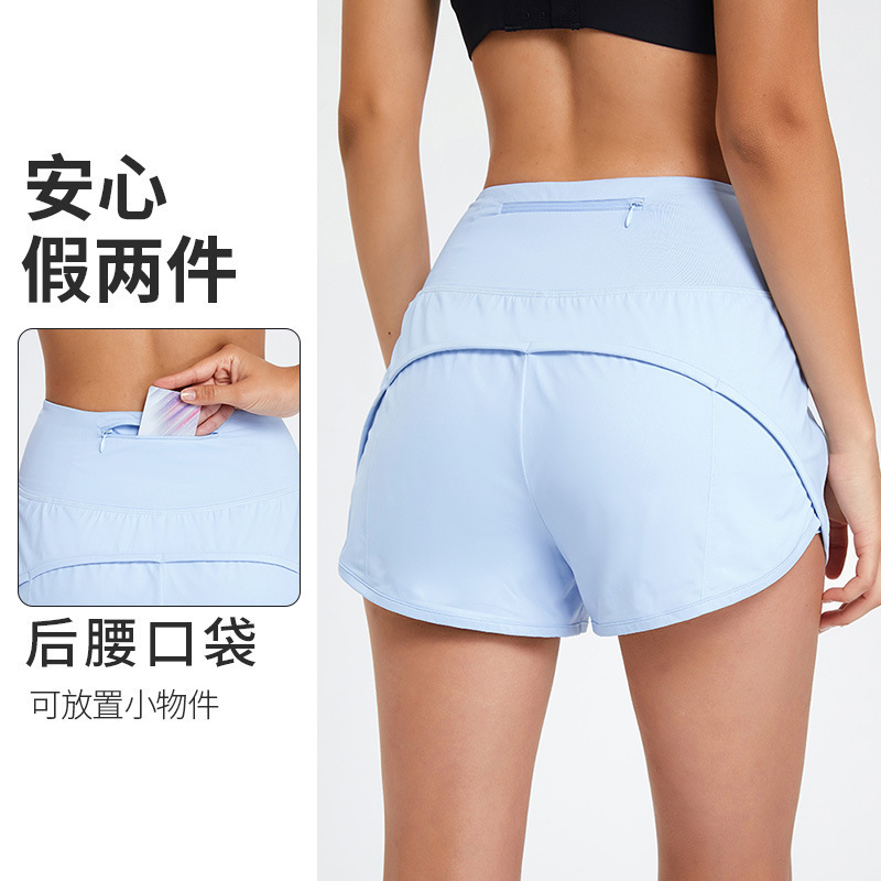 Summer New Outdoor Sports Shorts Fitness Yoga Training Loose Running Pocket High-Waisted Quick-Dry Women's Sports Pants Summer New Outdoor Sports Shorts Fitness Yoga Training Loose Running Pocket High-Waisted Quick-Dry Women's Sports Pants