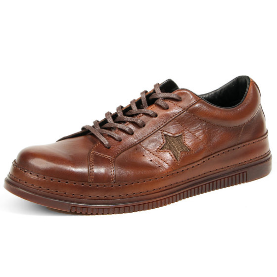 310-3 Five-pointed Star Horse Leather Sneakers Vintage Washed Old Men's Casual Shoes Genuine Leather Strip Men's Shoes
