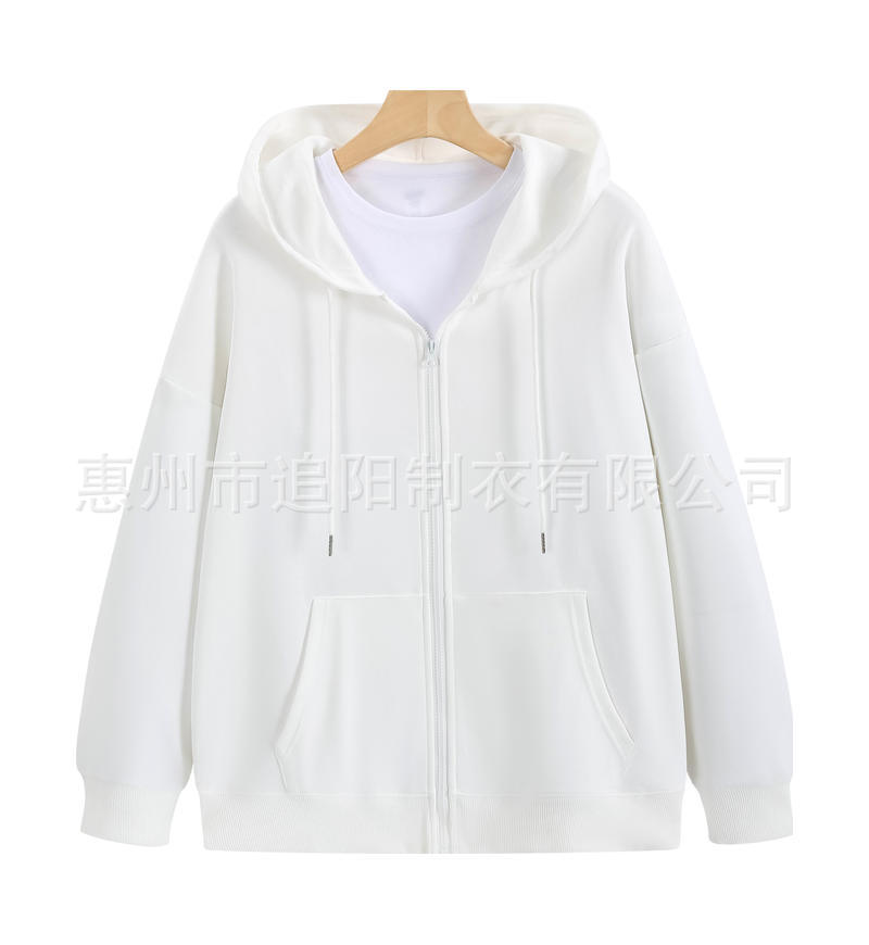 Otoño y invierno con capuz cardigan con cremallera suéter logotipo impreso personalizado hombre y mujer ropa corporativa ropa de trabajo ropa de equipo personalizada