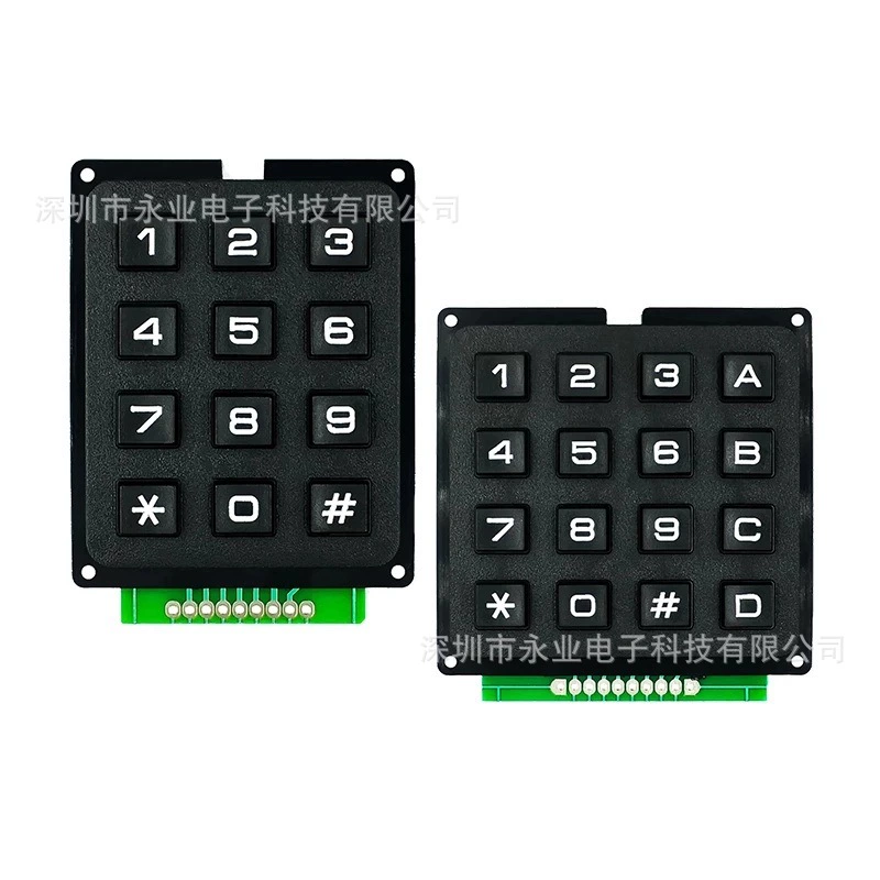 Матрица ключа клавиатуры СКМ 4*3 ключевая промышленная развертка строки модуля клавиатуры 16 4 КС4