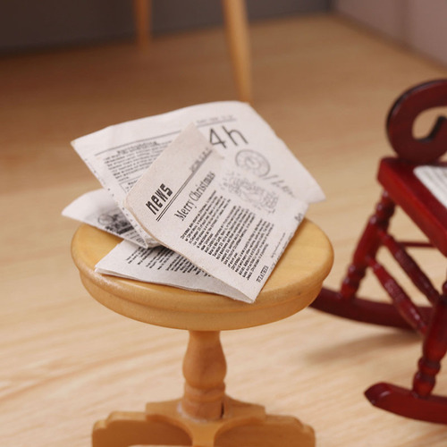 Miniature food toys mini newspapers 1:12 minutes ob11 dollhouse dollhouse play house model ornaments newspapers and periodicals
